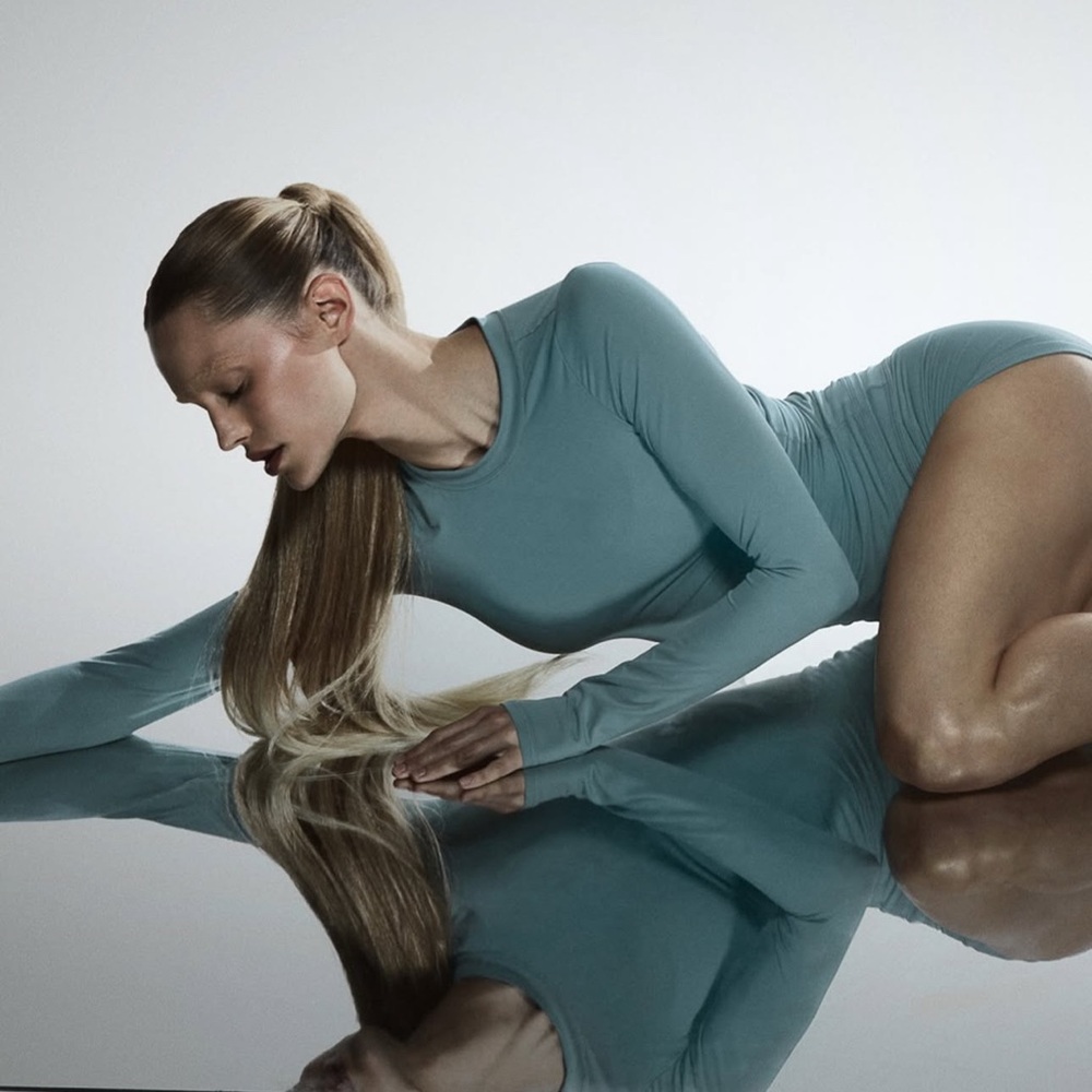 Teal Long Sleeve Workout Top